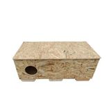 Reyo Kedi Evi Dış Ortam Uygun Ahşap Kedi Evi OSB 100x50x40 cm