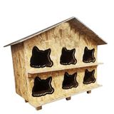 Reyo Kedi Evi Dış Ortam Uygun Ahşap Kedi Evi Osb 100X95x50 Cm - Cat27