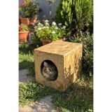 Reyo Kedi Evi Dış Ortam Uygun Ahşap Kedi Evi OSB 34x27x24 cm - CAT01