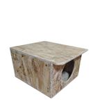 Reyo Kedi Evi Dış Ortam Uygun Ahşap Kedi Evi Osb 35X33x23 Cm - Cat31