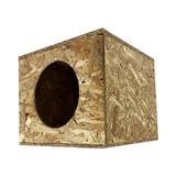 Reyo Kedi Evi Dış Ortam Uygun Ahşap Kedi Evi OSB 36X34x32 Cm