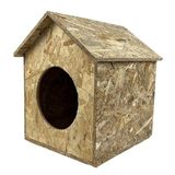 Reyo Kedi Evi Dış Ortam Uygun Ahşap Kedi Evi Osb 40X35x30 Cm - Cat16