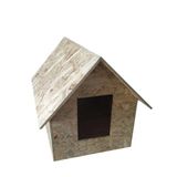 Reyo Kedi Evi Dış Ortam Uygun Ahşap Kedi Evi OSB 50x50x35 cm - CAT45