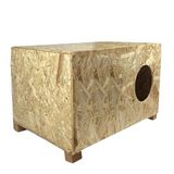 Reyo Kedi Evi Dış Ortam Uygun Ahşap Kedi Evi OSB 60x40x30 cm - CAT24
