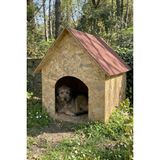 Reyo Köpek Kulübesi Büyük Boy Osb Xl Kırmızı Çatılı100x100x78 Cm