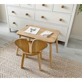 Reyo Montessori Çocuk Masası 1 Masa & 1 Mickey Sandalye Kahverengi