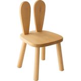 Reyo Montessori Tavşancık Sandalye, Etkinlik Çocuk Sandalyesi - 1 Adet - Ahşap - Naturel