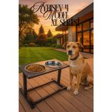 Reyo OK-AY Store Aybisev 4 XL Boy Büyük Irk Köpekler İçin Yükseltilebilir Mama Su Kabı Standı