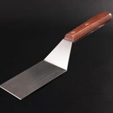 Reyo Paslanmaz Çelik Profesyonel Barbekü/Izgara Spatulası (35 cm) - Ahşap Saplı