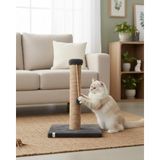 Reyo Pet Kedi Tırmalama Tahtası 42 cm Antrasit, Jüt İpli Tırmalama Direği