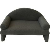 Reyo Pet Peluş Kedi Koltuğu, Kedi Kanepesi, Kedi Yatağı, Evcil Hayvan Dinlenme Koltuğu, Rahat Kedi Sofa Yatağı, 45x33x25 cm Adaçayı Gri