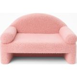 Reyo Pet Peluş Kedi Koltuğu, Kedi Kanepesi, Kedi Yatağı, Evcil Hayvan Dinlenme Koltuğu, Rahat Kedi Sofa Yatağı, 45x33x25 cm Pembe