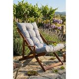 Reyo Puf Minderli Ahşap Kademeli Şezlong Bahçe&balkon&teras&plaj Katlanır Şezlong Ceviz Gri - Açık Ölçüleri (Orta Kademe): Uzunluk=85cm Yükseklik=80cm Genişlik=60cm