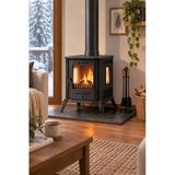 Reyo Stove Sisam Camlı Mini Döküm Soba