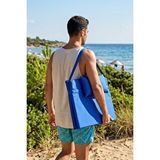 Reyo Taşınabilir Katlanır Su Geçirmez Plaj Havuz Şezlong Minderi Kamp Yatağı Çadır Matı Minderi Mavi
