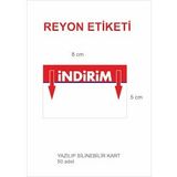 Reyon Etiketi 5x8 cm Karton Yazılıp Silinir 50 Adet