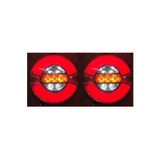 reyoto 2 Adet Neon Led Stop Lamba 12-24 Volt 4 Fonksiyonlu 9 Cm