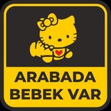 Reysa Tasarım Arabada Bebek Var Sticker 2 10x10 cmRenkli Sticker