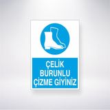 Reysa Tasarım Çelik Burunlu Çizme Giyiniz 21X30 cm Yapışkanlı Levha