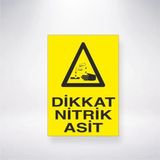 Reysa Tasarım Dikkat Nitrik Asit Sticker 20X28 Cm