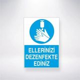 Reysa Tasarım Ellerinizi Dezenfekte Ediniz Sticker 20X28 Cm
