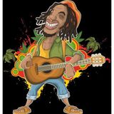 Reysa Tasarım gitar çalan adam sticker 10x10 cmRenkli Sticker