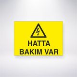 Reysa Tasarım Hatta Bakım Var 21X30 cm Yapışkanlı Levha