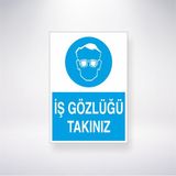 Reysa Tasarım İş Gözlüğü Takınız 21X35 Arkası Yapışkanlı Levha