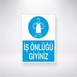 Reysa Tasarım Iş Önlüğü Giyiniz 21X30 cm Yapışkanlı Levha