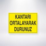 Reysa Tasarım Kantarı Ortalayarak Durunuz 21X30 cm Yapışkanlı Levha