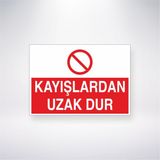 Reysa Tasarım Kayışlardan Uzak Dur 21X30 cm Yapışkanlı Levha