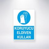 Reysa Tasarım Koruyucu Eldiven Kullan 21X30 cm Yapışkanlı Levha