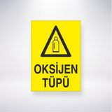 Reysa Tasarım Oksijen Tüpü 21X30 cm Yapışkanlı Levha