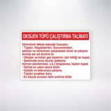 Reysa Tasarım Oksijen Tüpü Çalıştırma Talimatı 21X30 cm Yapışkanlı Levha