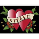 Reysa Tasarım Stereo ve Kalpler Sticker 10x10 cmRenkli Sticker