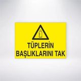 Reysa Tasarım Tüplerin Başlıklarını Tak Sticker 20X28 Cm