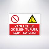 Reysa Tasarım Yağlı El ile Oksijen Tüpünü Açıp-Kapama 21X30 cm Yapışkanlı Levha