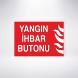 Reysa Tasarım Yangın İhbar Butonu Sticker 20X28 Cm