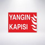 Reysa Tasarım Yangın Kapısı 21X30 cm Yapışkanlı Levha