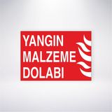 Reysa Tasarım Yangın Malzeme Dolabı 21X30 cm Yapışkanlı Levha