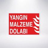 Reysa Tasarım Yangın Malzeme Dolabı Sticker 20X28 Cm