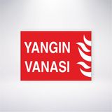 Reysa Tasarım Yangın Vanası 21X30 cm Yapışkanlı Levha
