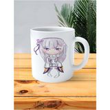 Re:zero Kara Hajimeru Isekai Seikatsu Beyaz Baskılı Kupa Bardak Kişiye Özel Model 3