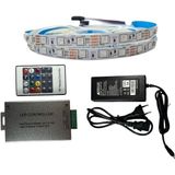 Rf Kumandalı Rgb Şerit LED Set 5050 Ledli 3çipli 10METRE IP20 - 10 m - Çok Renkli