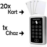 Rfid Göstergeç Şifreli Kapı Kilidi - 20 Adet Proximity Kart - Çok Renkli - 1 Adet