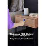Rfid Kartlı Görünmez Dolap Kilidi - Mobilya Ve Ofis İçin Gizli Güvenlik Kilidi Akıllı Elektronik Kol