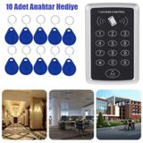 RFID Şifreli Kapı Kilidi Kartlı Geçiş Göstergeç + 10 Adet Anahtar