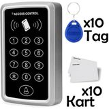 RFID Şifreli Kapı Kilidi - Kartlı Geçiş Kontrol Göstergeç Sistemi 10 kart 10 tag