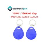 Rfıd Tekrar Yazılabilir Keyfob 125 Khz Em4305 1 Adet Anahtarlık
