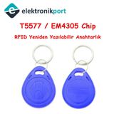 Rfıd Tekrar Yazılabilir Keyfob 125 Khz Em4305 T5577 Anahtarlık Göstergeç Writable Tag